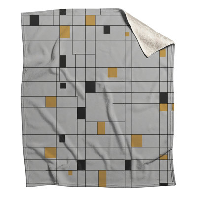 Couvertures blanches, noires et jaunes