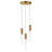 3 - Light Gold LED Cluster Pendant