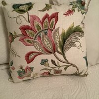 Tiah Cove Blue Leaf Floral Throw Pillow – Land of Pillows