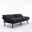 Canapé-lit pliant convertible noir Modernflex - canapé-lit moderne pour le salon, la chambre à coucher ou le bureau-7733560
