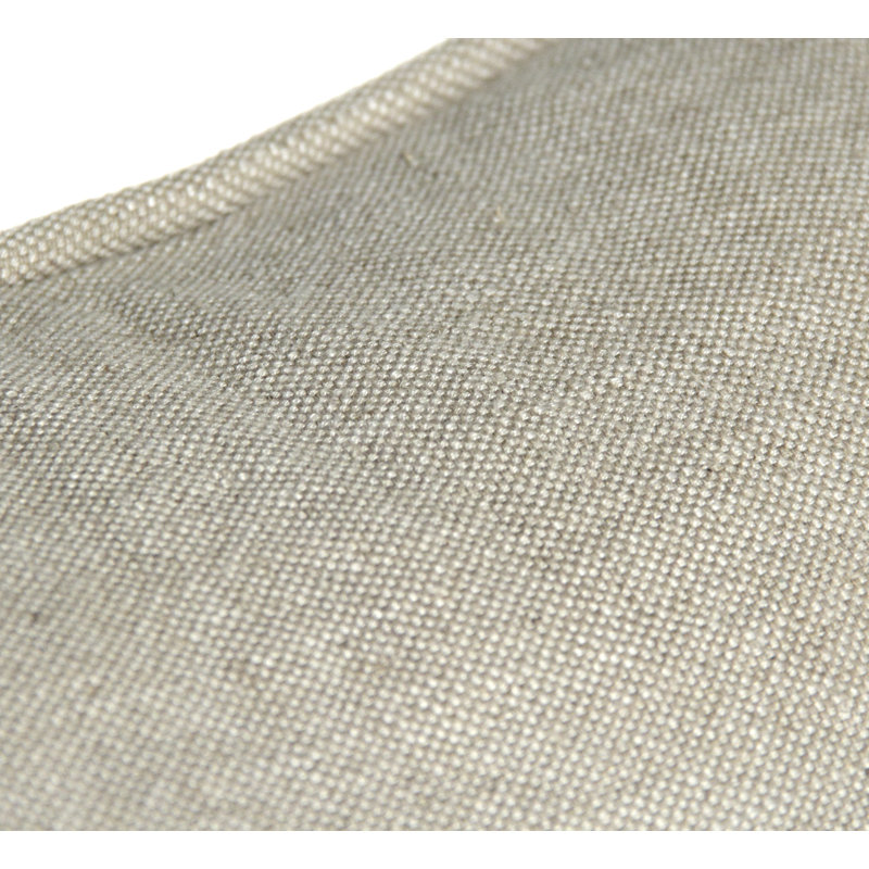Vardon Gray Tufted Cotton Blend Sofa with Removable Cushions