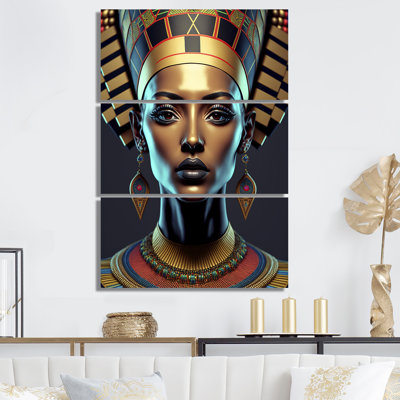 Nefertiti Beautiful Egyptian Goddess II " Nefertiti Beautiful Egyptian Goddess II " 3 - Pieces