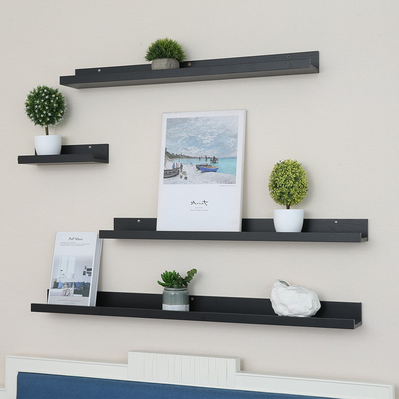 2 pièces Juneve, Noir, H 2,8 po x l 45,3 po x P 4,7 po