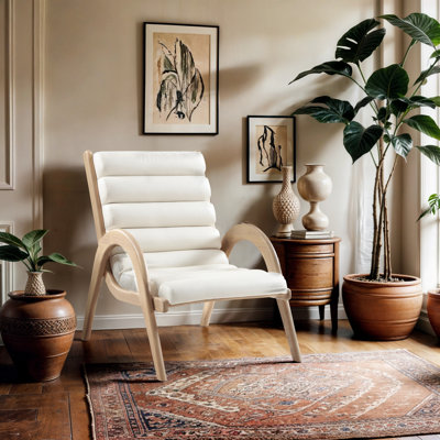 Fauteuil d'appoint en cuir Randal