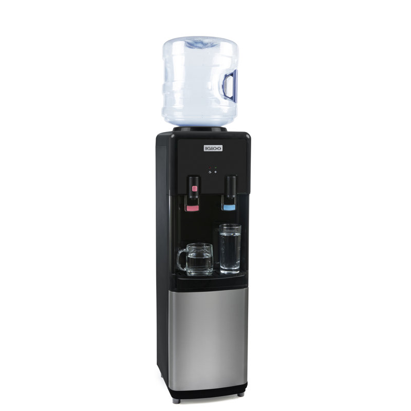 Igloo Black Free Standing Top Loading Electric Water Dispenser