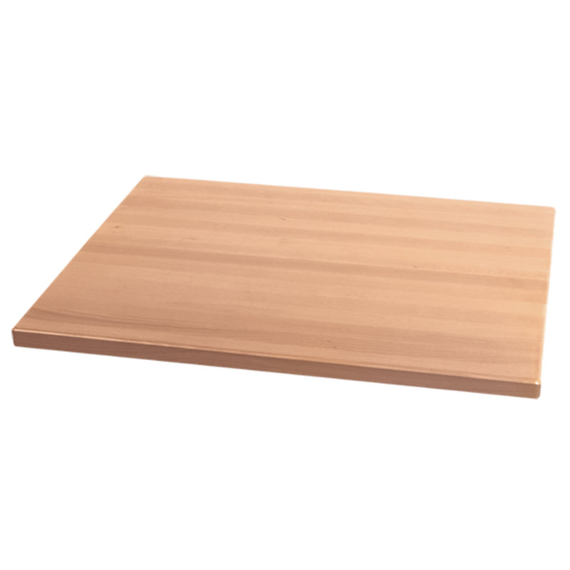 Plateau de table rectangulaire biseauté, P 30 po x L 72 po, Naturel