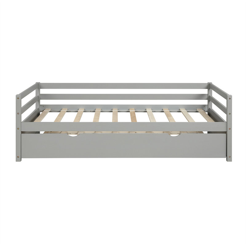 Daybed With Trundle Frame Set, White