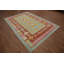 Tapis à motif géométrique de teinture végétale 6 x 9