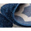 Tapis géométrique bleu foncé / ivoire Ruri-1515331076