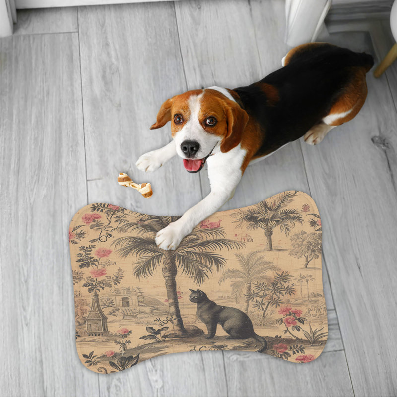 Feline Elegance - Bone Shape Feeding Mat