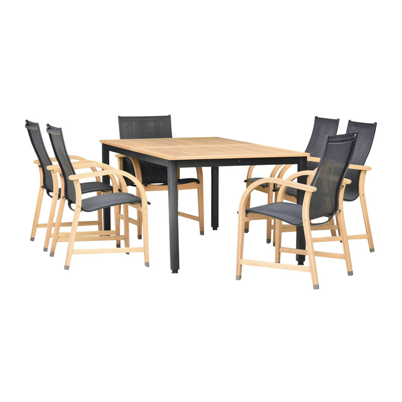 Ensemble de salle à manger extensible 6 personnes Anautica