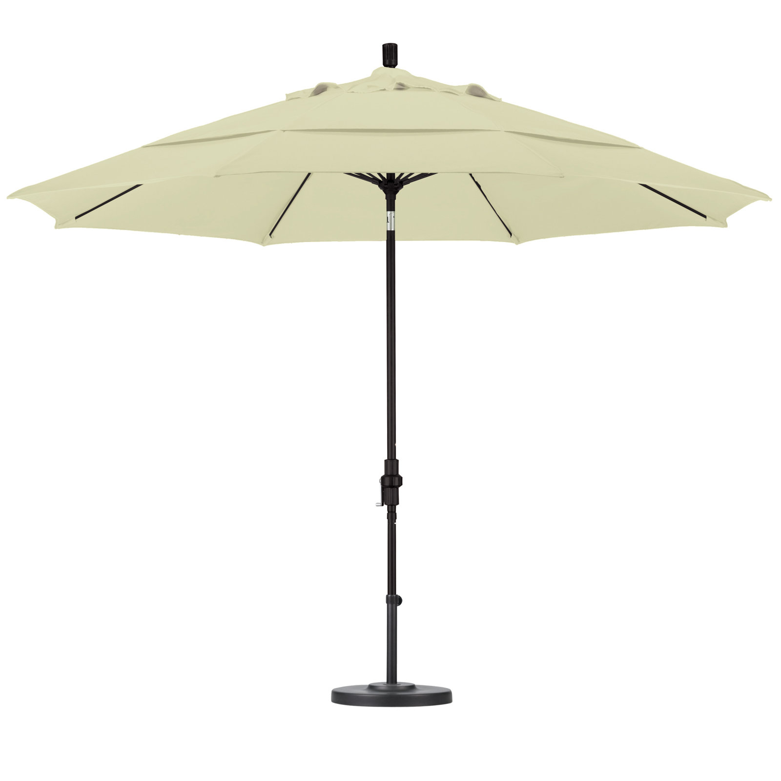 Brent 11' Market Sunbrella Umbrella, Canvas Natural Sunbrella® Canvas