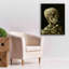 «Head of a Skeleton with a Burning Cigarette» par Vincent van Gogh, art mural sur toile-276547736