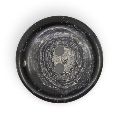 Dritz Recycled Hemp Round Button, 20mm, Black, 9 Buttons