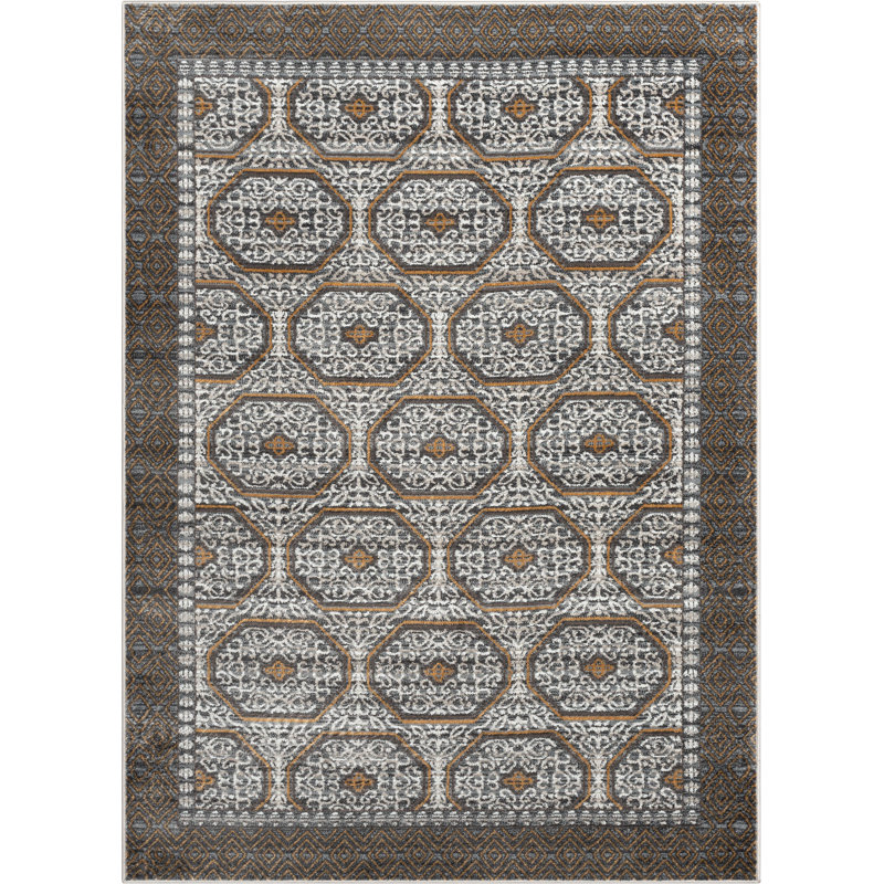 Verity Rhea Moroccan Synthetic Area Rug, Rectangle 120 x 160 cm