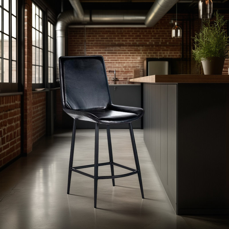 Tabouret de comptoir 26 po Tayah, gris