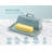 Kook Ceramic Butter Dish with Lid, Kitchen Countertop Butter Keeper, Serving Tray with Cover, Storage Container, Holds 1 Stick-2142054623