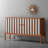 Retro Simple Striped Wooden Sideboard