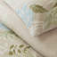 Ensemble de couette brodée surdimensionnée en coton 6 pièces, bleu/vert, format Queen