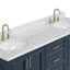 Meuble-lavabo double 72 po avec plateau Abita-93359370