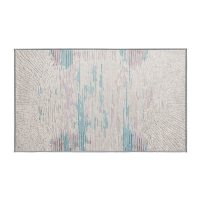 Machine Washable Gray Area Rug