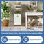 Panier à linge inclinable en bambou (blanc)-1097392272