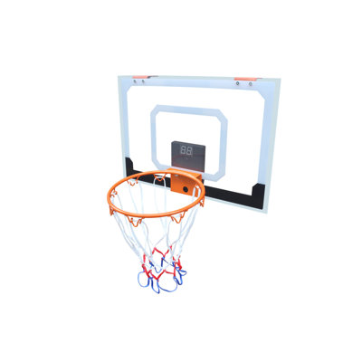 Mini panier de basketball intérieur ou extérieur avec tableau de pointage, 1 ballon et pompe à air, adapté aux enfants de 6 à 12 ans, chambre à coucher, piscine, etc., panier de basketball pour les garçons en cadeau