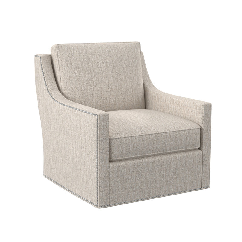 Chaise pivotante Sonoma, Petit étain, Viscose brouillards blancs