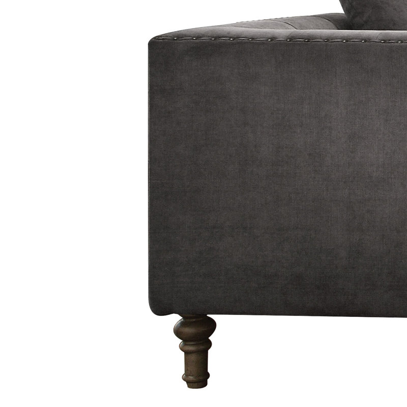 Chaise d'appoint grise avec coussin moelleux - un look épuré pour un usage durable