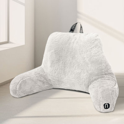Faux Fur Reading Backrest Pillow