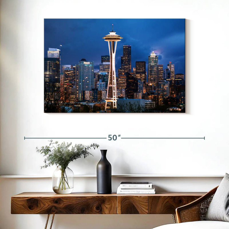 Kavia Space Needle Seattle, 26" H x 39" W