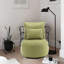 Chaise de salon rembourrée Wrought Studio ™ capitonnée, chaise d'appoint en tissu de lin texturé, bleu marine-1556639155