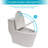 Ceramic One Piece Toilet,Dual Flush with Soft Clsoing Seat