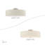 Plafonnier semi-encastré 5 lumières Bazilijus-430015666-430015664