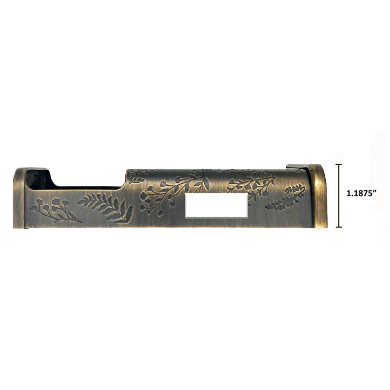 Housse pour sonnette Wildflower, Laiton antique