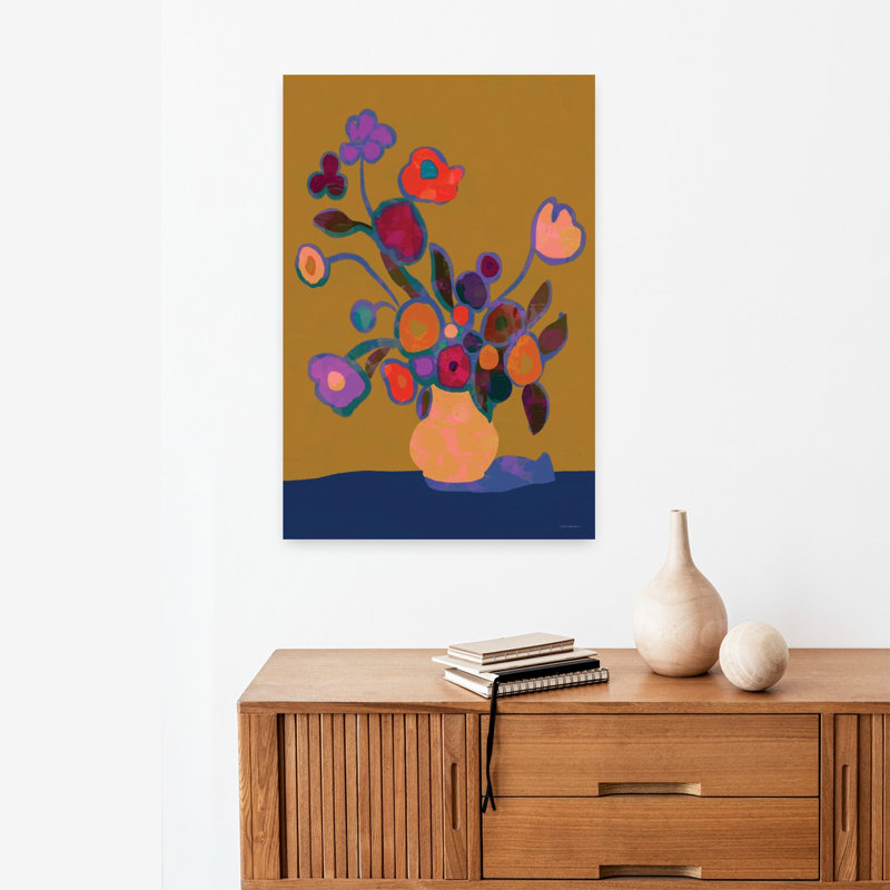 Jubilation abstraite, art floral contemporain, H 24 po x l 16 po