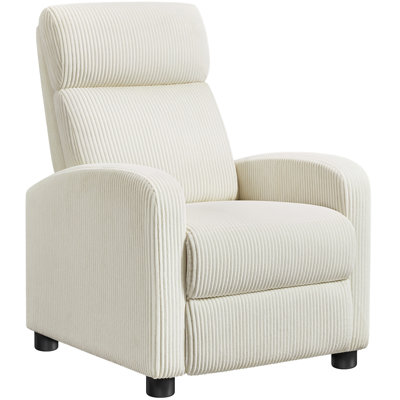 Modern Recliner Chair Corduroy Recliner Sofa for Living Room
