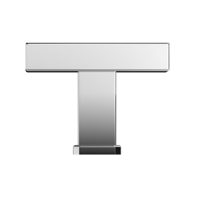 Rectangle Knob, Chrome