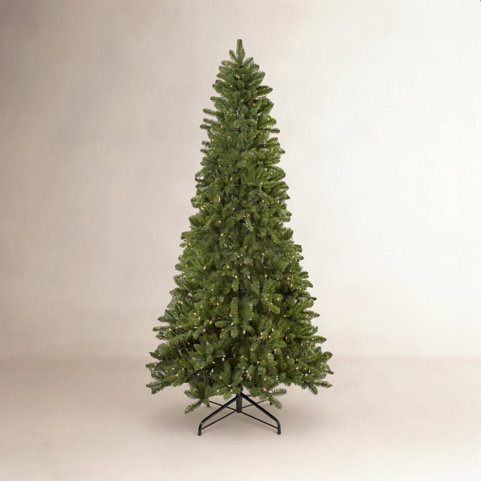 Slim 9' Pre-Lit Pine Christmas Tree, 9' H