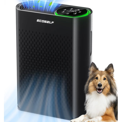 Puissants purificateurs d'air pour la maison dans une grande pièce jusqu'à 1400 pi² avec moniteur de qualité de l'air en mode veille 20dB, purificateur d'air pour chambre à coucher, bureau, salon pour animaux de compagnie, poussière