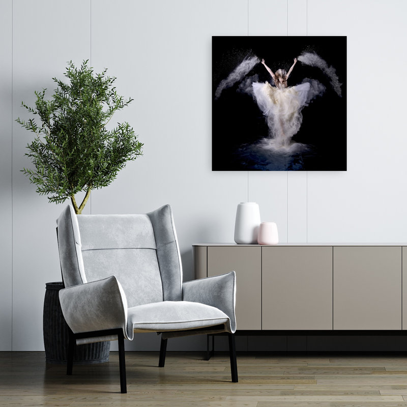 Impression d'art mural abstrait éthéré, 32" H x 32" W