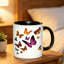 Ceramic Coffee Mug Featuring a Butterfly Logo, Perfect for Tea, Milk, Or Water. an Ideal Gift for Holidays And a Practical Choice for The Office.