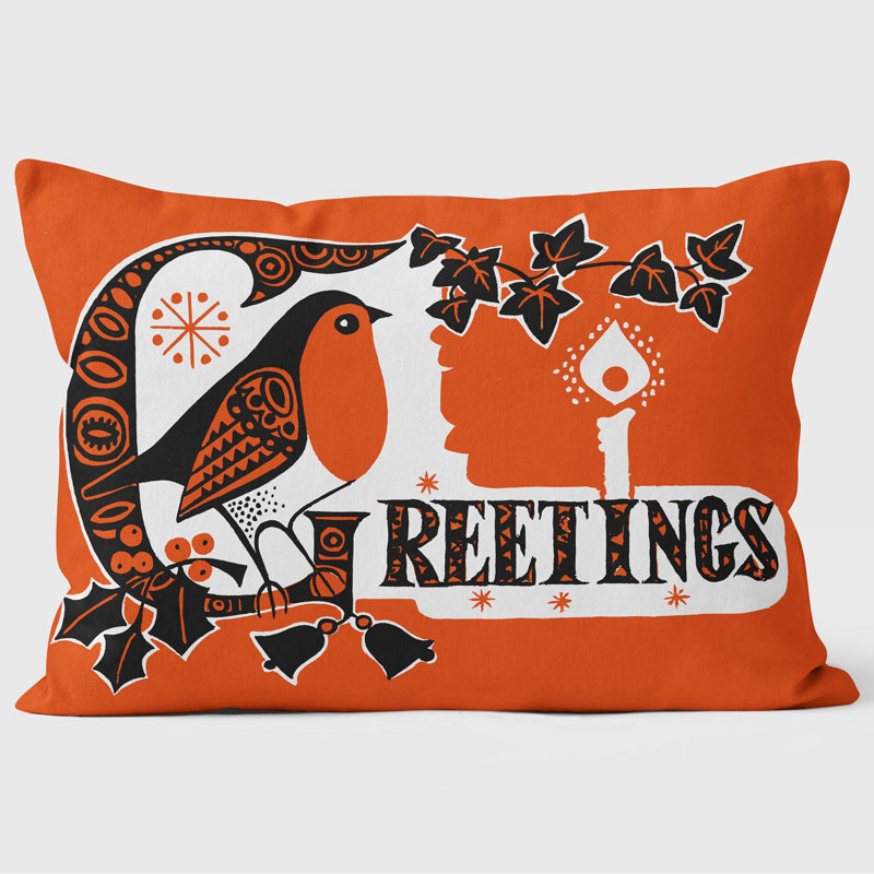 Robin Greetings - Christmas Cushion