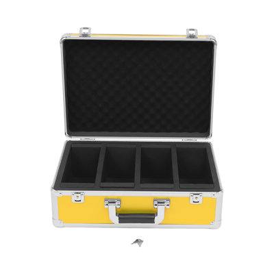 Card Storage Box Card Display Case 4 Row Card Holder Box With 8 Dividers