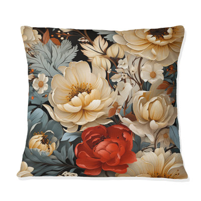 Coussin Delicate Flower Symphony I - imprimé floral