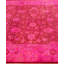 Overdyed Hand-Knotted Wool Modern-Contemporary Pink Area Rug 9' 1" x 12' 4"