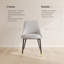 Modern Fabric Upholstered Dining Chairs with Ergonomic Backrest, Golden Metal Legs-1085505427