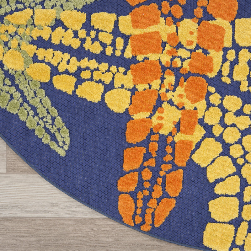 Brekka Indoor / Outdoor Rug, Round 7'10"