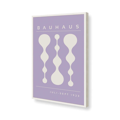 Affiche mauve rétro Bauhaus II
