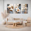 «Magnolia Floral», reproduction d'art sur toile tendue sur toile, ensemble de 3-2035899994